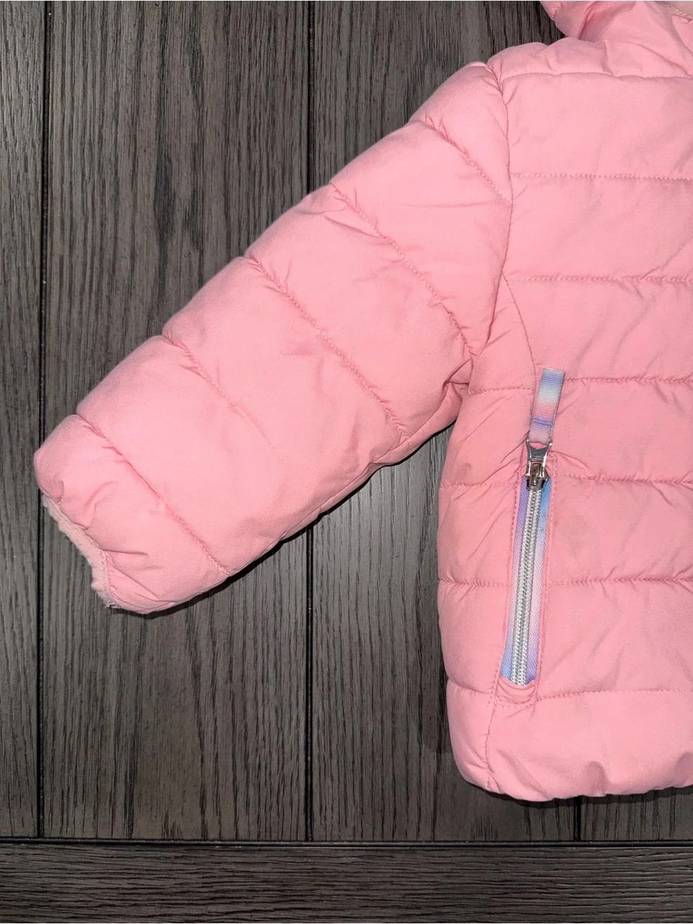Gerry Outdoors Pink Jersey Lined Insulated Puffer Jacket Size 2T Winter Snowgear